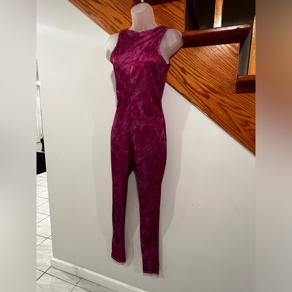 BLUSH MARK Margery Elma rose pink Barbie Barbiecore stretchy  jumpsuit/size M